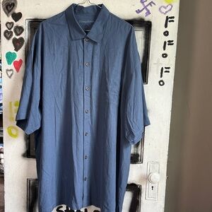 Tommy Bahama Blue Casual Button Down Shirt